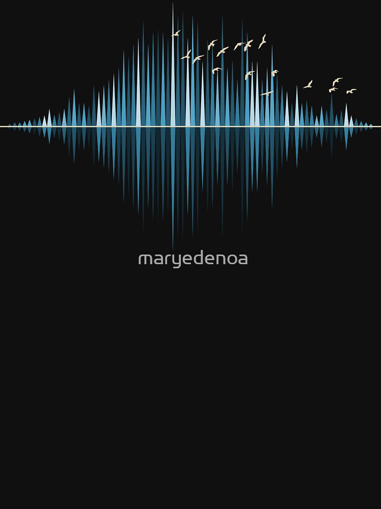 Thumbnail 7 of 7, Classic T-Shirt, Nature's Music - Sound Wave designed and sold by maryedenoa.