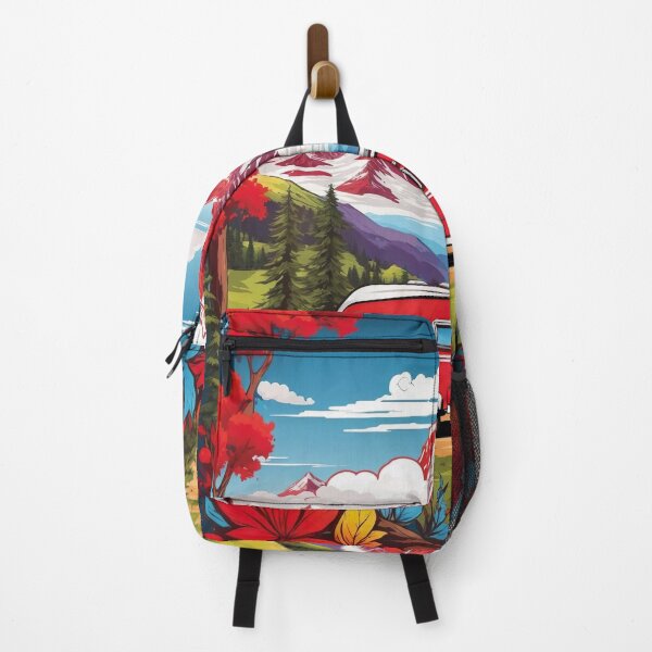 Item preview, Red Caravan Amidst the Swiss Alps designed and sold by arikanertug.