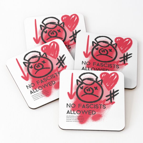 Item preview, No fascists allowed designed and sold by RokuCreations.