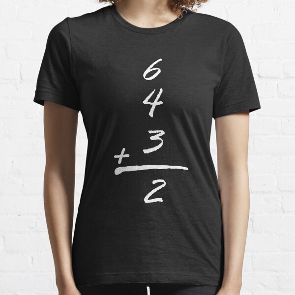 6 4 3 2 simple math baseball funny t-shirts Essential T-Shirt