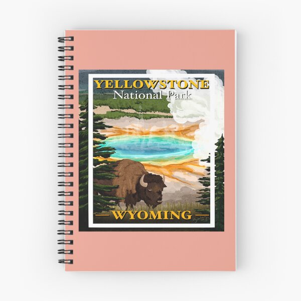 Item preview, Yellowstone national park Wyoming illustration designed and sold by HarleyStanworth.
