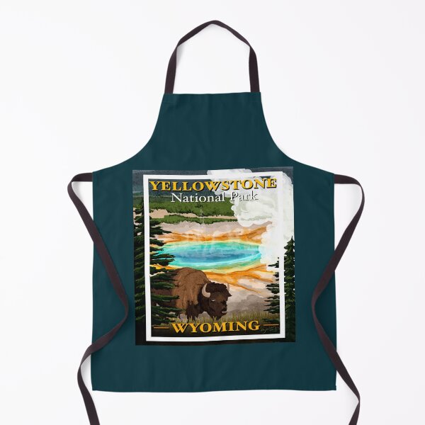 Item preview, Yellowstone national park Wyoming illustration designed and sold by HarleyStanworth.