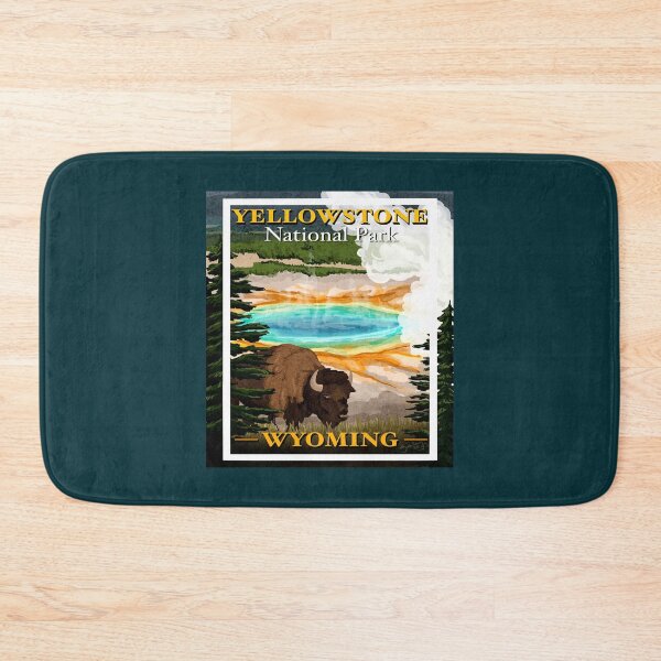 Item preview, Yellowstone national park Wyoming illustration designed and sold by HarleyStanworth.