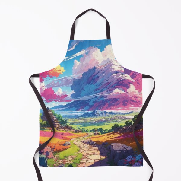 Item preview, Anime-inspired Colorful Landscape: A Vibrant World Unveiled designed and sold by arikanertug.