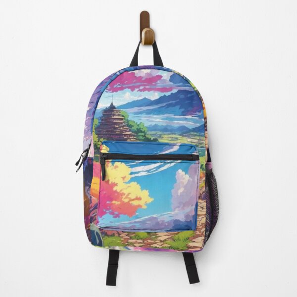 Item preview, Anime-inspired Colorful Landscape: A Vibrant World Unveiled designed and sold by arikanertug.