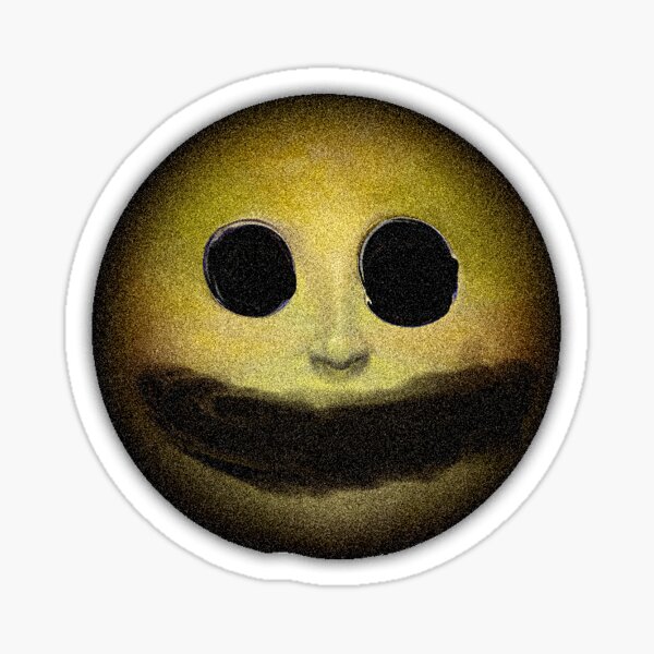 Cursed Smile Emoji Sticker for Sale by Michael Maiato