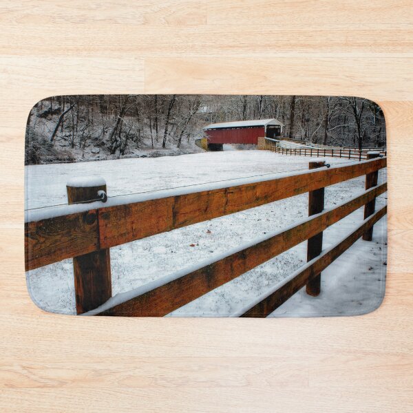 Item preview, A Covered Bridge in Snow designed and sold by KellyHeaton.