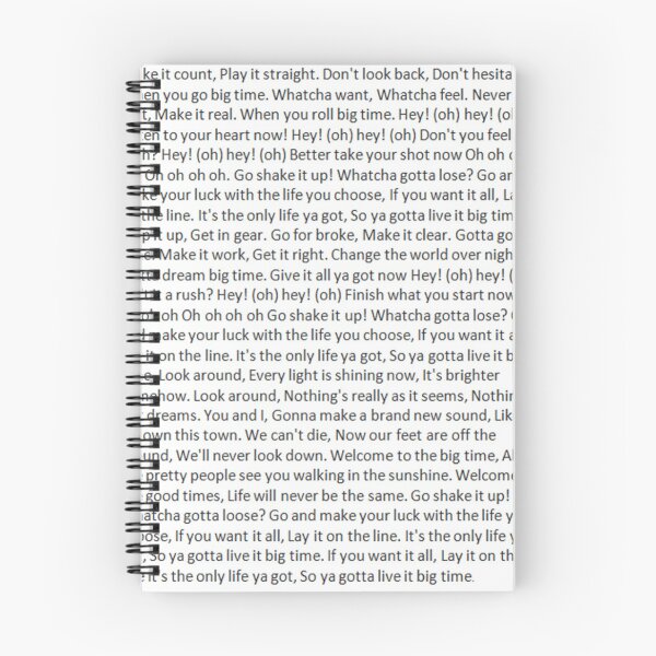 Item preview, Lyrics to Big Time Rush designed and sold by BeefInc.