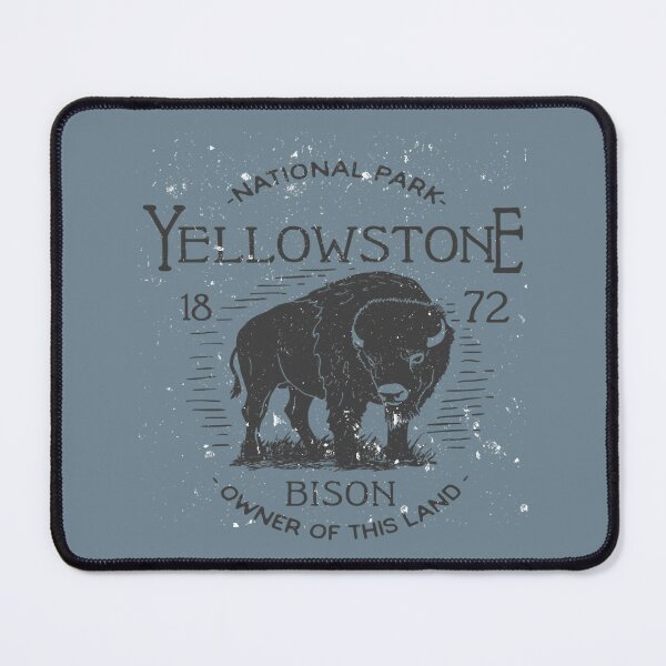 Item preview, Yellowstone National Park Bison Owner of This Land I love hiking Tee designed and sold by HarleyStanworth.