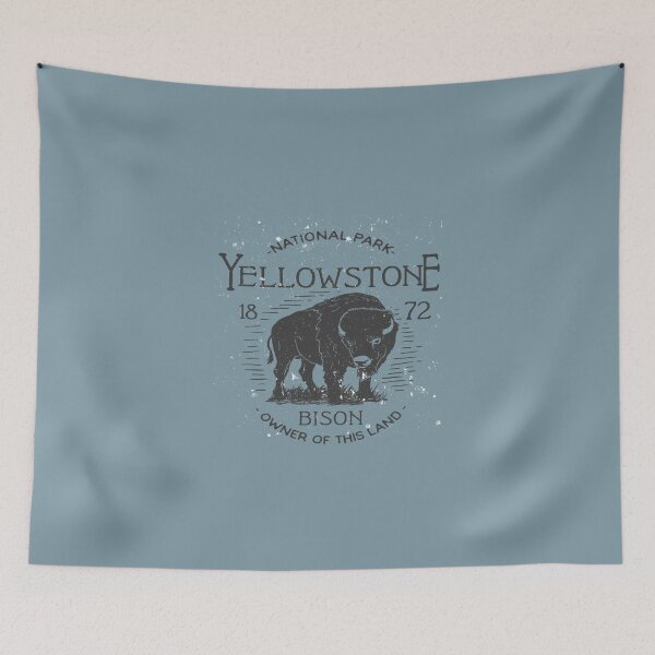 Item preview, Yellowstone National Park Bison Owner of This Land I love hiking Tee designed and sold by HarleyStanworth.