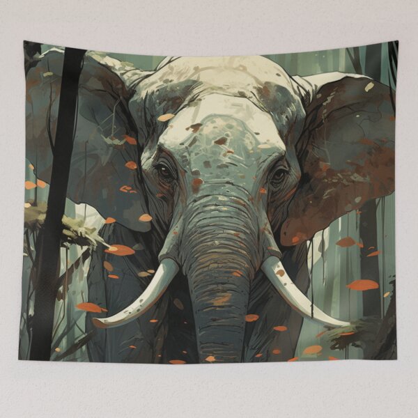 Item preview, An Elephant in the Forest designed and sold by StudioRedKoala.