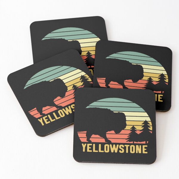 Item preview, Yellowstone National Park Bison Vintage Buffalo Retro designed and sold by HarleyStanworth.