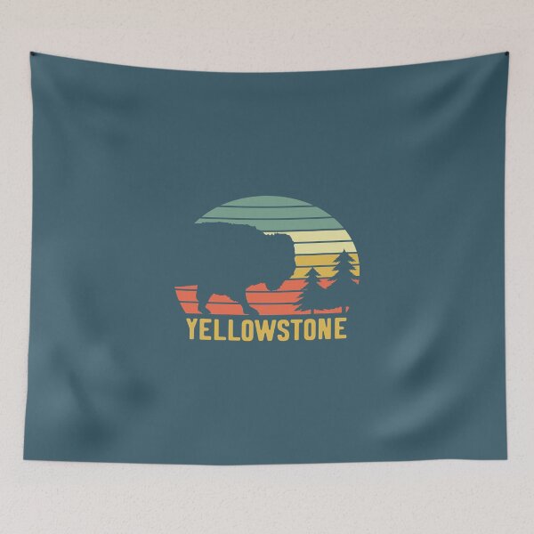 Item preview, Yellowstone National Park Bison Vintage Buffalo Retro designed and sold by HarleyStanworth.