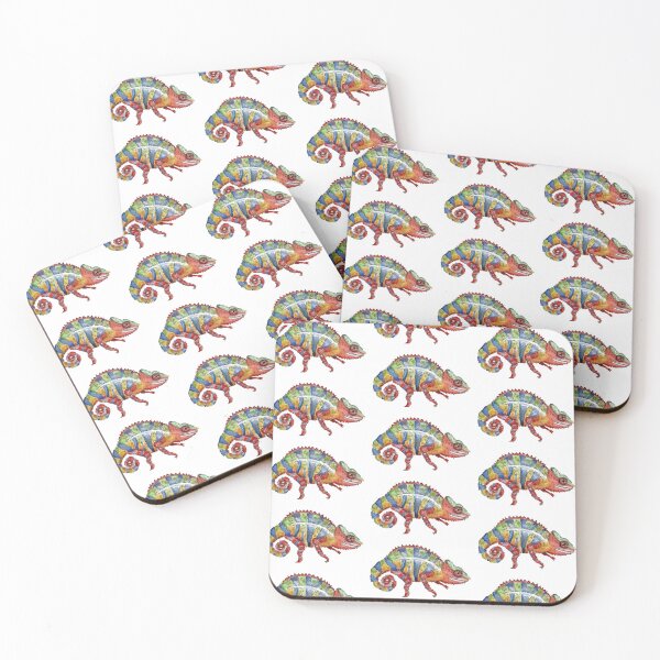 Item preview, Panther Chameleon Watercolor designed and sold by bioactiveb.