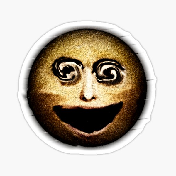 Cursed Smile Emoji Sticker for Sale by Michael Maiato