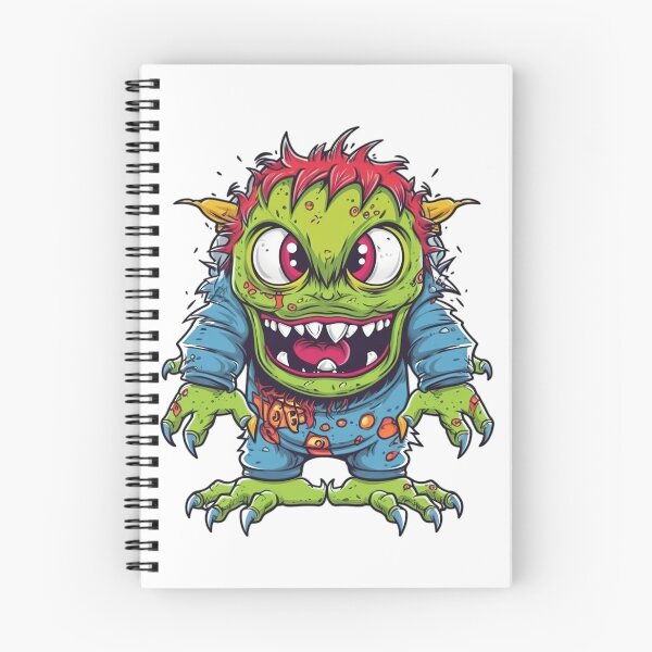 Item preview, Colored Cartoon Green Monster designed and sold by Lamarcy.