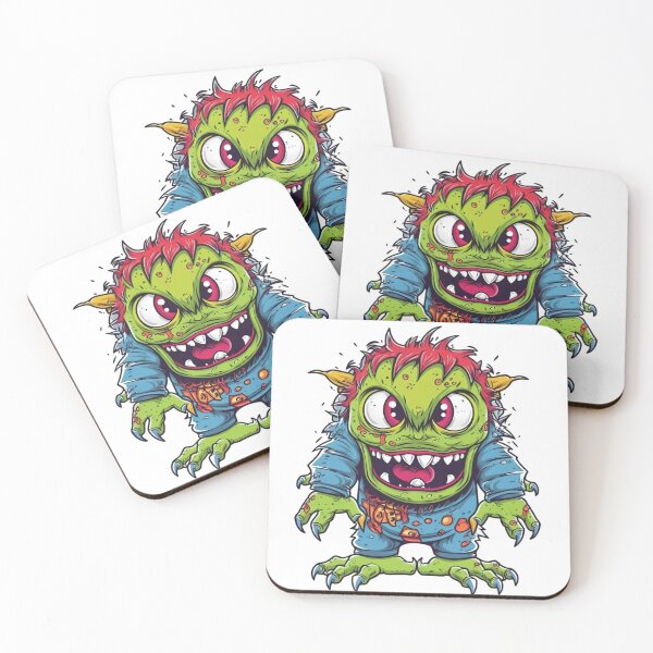 Item preview, Colored Cartoon Green Monster designed and sold by Lamarcy.