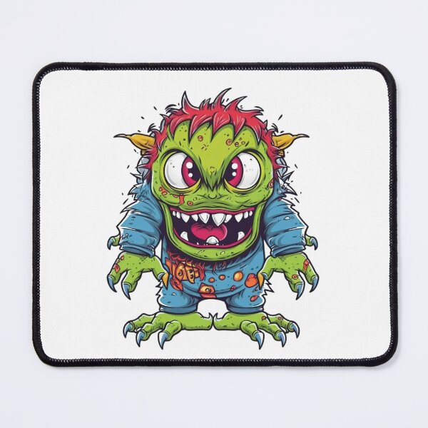 Item preview, Colored Cartoon Green Monster designed and sold by Lamarcy.
