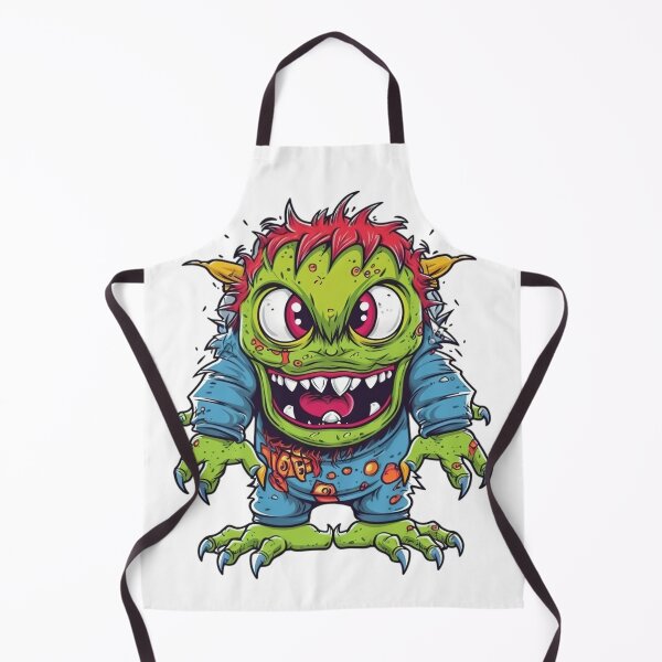 Item preview, Colored Cartoon Green Monster designed and sold by Lamarcy.