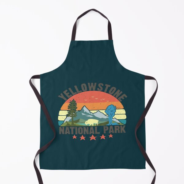 Item preview, Yellowstone National Park Wyoming mountains landscape volcano geyser designed and sold by HarleyStanworth.