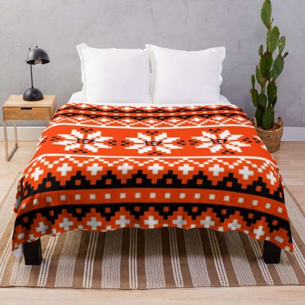 Item preview, Bengals Holiday Sweater Pattern designed and sold by haldoodles18.