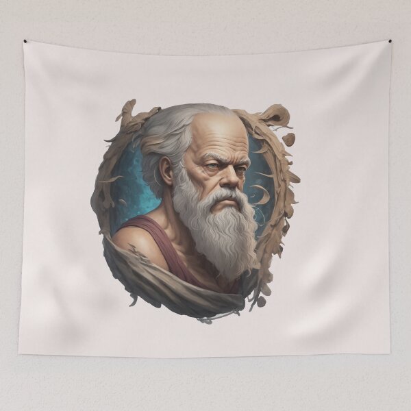 Artikelvorschau, Socrates Design lV Stil Philosoph Socrates Art Digital entworfen und verkauft von StoicWarrior.