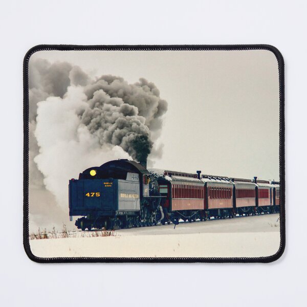 Aperçu de l'œuvre Train à vapeur dans la neige créée et vendue par KellyHeaton.
