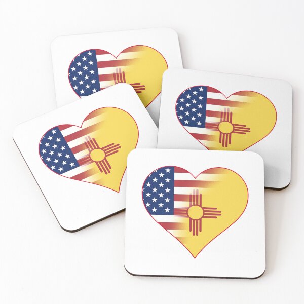 Item preview, State of New Mexico Flag and American Flag Fusion Design designed and sold by Gsallicat.
