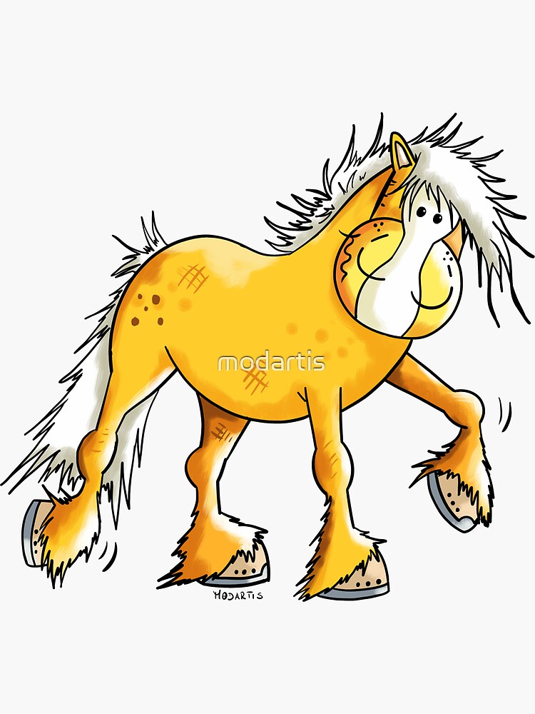 "Funny Haflinger Horse" Sticker by modartis Redbubble