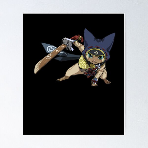 Item preview, Ninja Felyne Monster Hunter Rise   designed and sold by Warrenoppe.