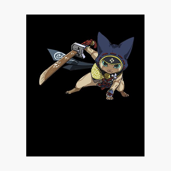 Item preview, Ninja Felyne Monster Hunter Rise   designed and sold by Warrenoppe.