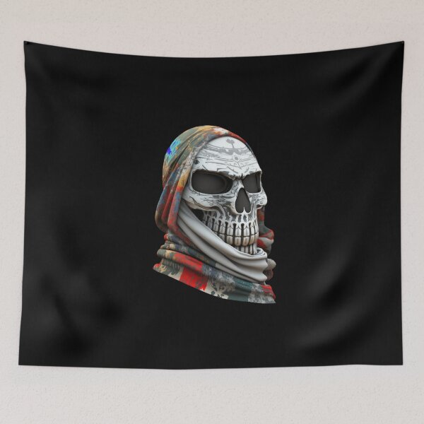 Item preview, SKULL DARK TERRORIST BALACLAVA BEARD CAMOUFLAGE FREE FIRE CALL OF DUTY #ogirdor designed and sold by ogirdorgraphics.