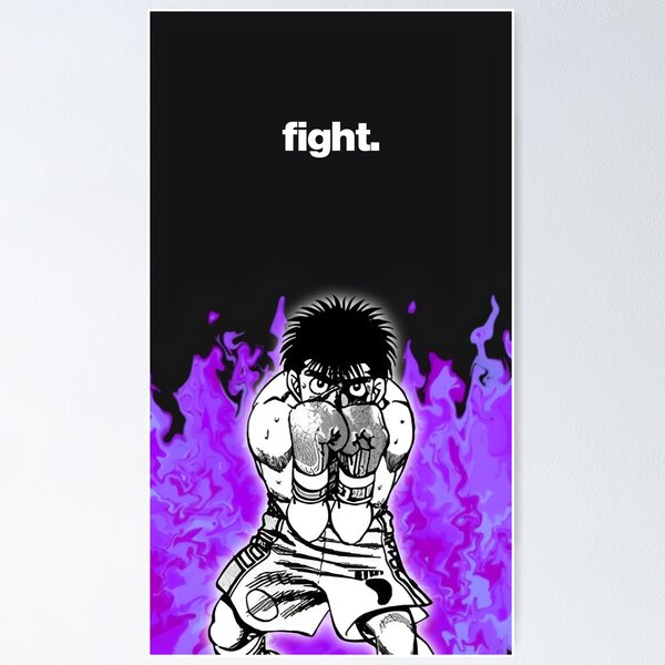 Buy Ippo Makunouchi Wall Art Print Black Anime Poster Online in India 