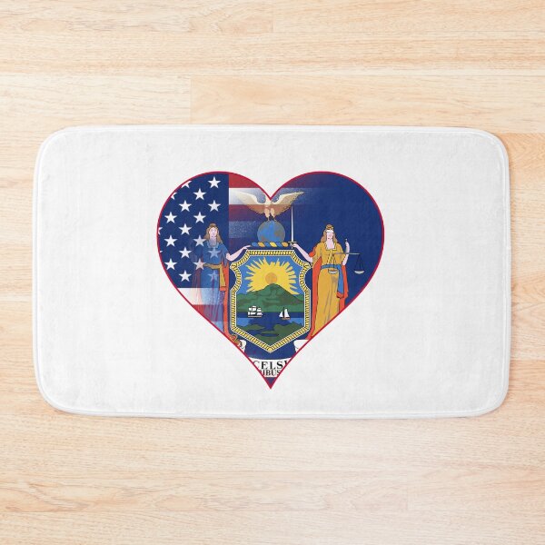 Item preview, State of New York Flag and American Flag Fusion Design designed and sold by Gsallicat.
