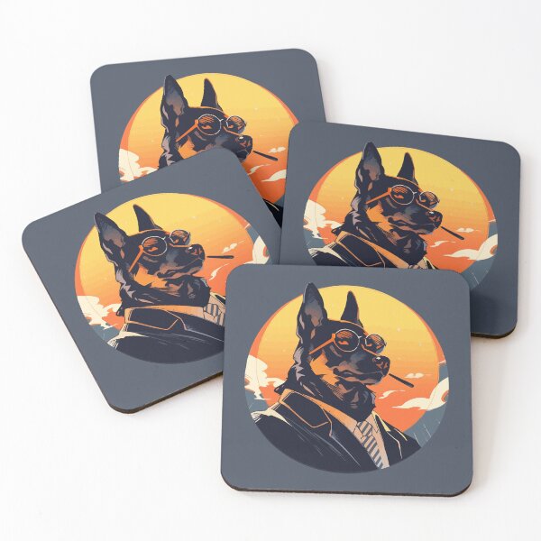 Item preview, A German Shepherd spy dog circle portrait designed and sold by etherElric.