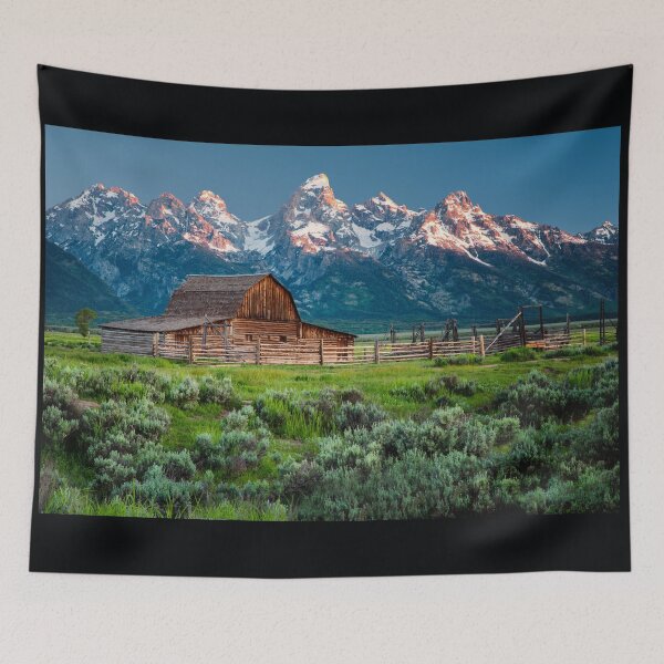 Item preview, Mormon Row Barn in Spring designed and sold by KellyHeaton.