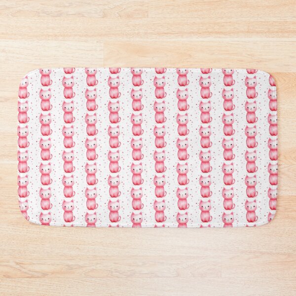 Item preview, pink cat Fluffy #1 designed and sold by omaliai.