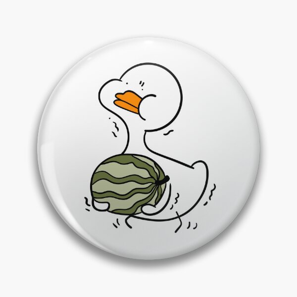 Item preview, White duck with watermelon designed and sold by 147ology.