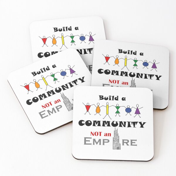 Item preview, Build a Community, Not an Empire designed and sold by PortsmouthUnion.