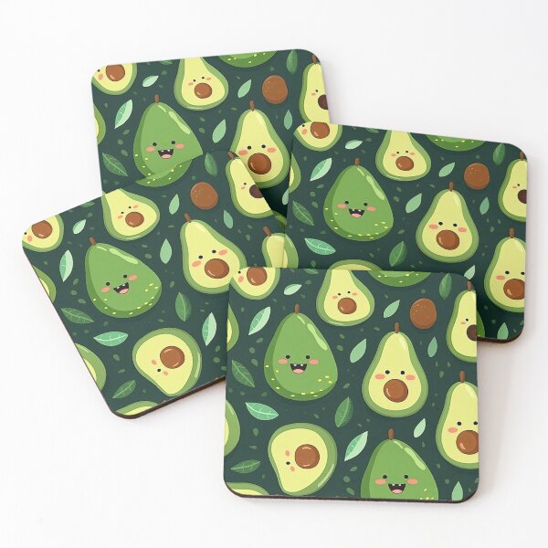 Item preview, cute avocado seamless designed and sold by NatthyDesign.