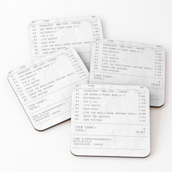 Item preview, Corpse Husband song receipt 2 designed and sold by Maria N.