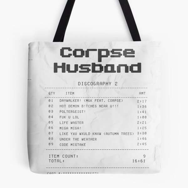 Item preview, Corpse Husband song receipt 2 designed and sold by Maria N.