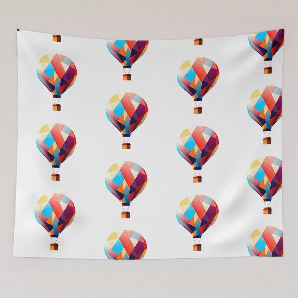 Item preview, Geometric Aesthetic Hot Air Balloon designed and sold by MinimalistHaven.
