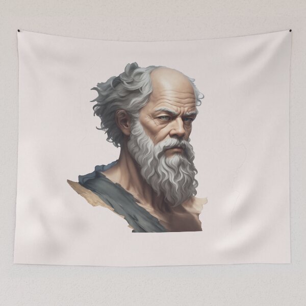 Artikelvorschau, Socrates Design Vl Style Philosoph Socrates Art Digital entworfen und verkauft von StoicWarrior.
