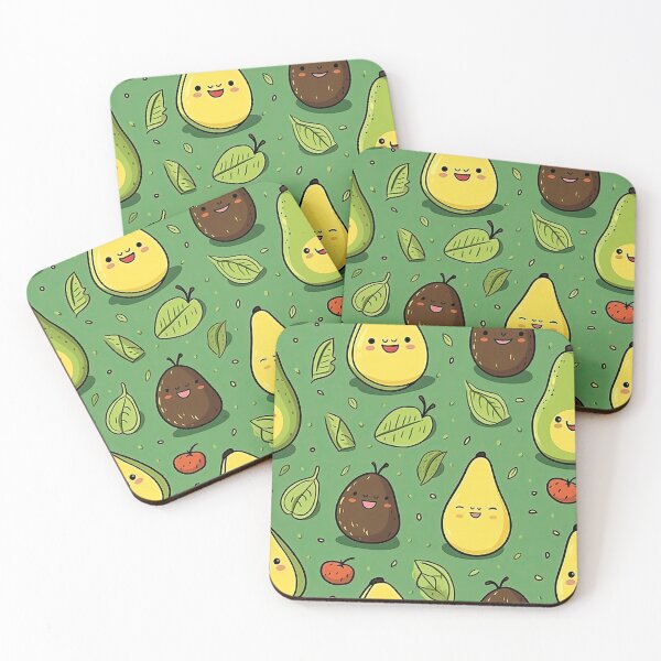Item preview, cute avocado seamless designed and sold by NatthyDesign.