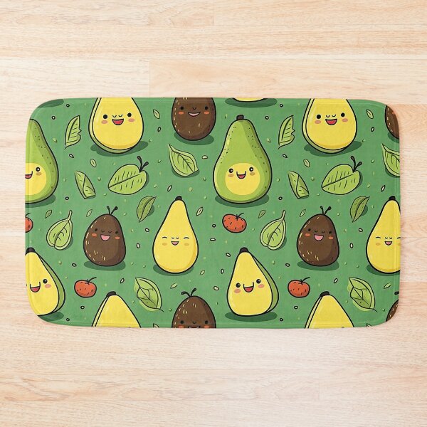 Item preview, cute avocado seamless designed and sold by NatthyDesign.