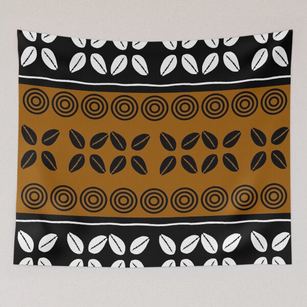 Item preview, African Mud Cloth Tribal Cowrie Shell Design designed and sold by funkyvibes.