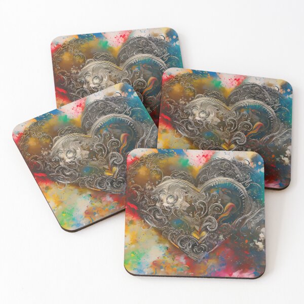 Item preview, Rainbow Heart designed and sold by ElleKayeLimited.