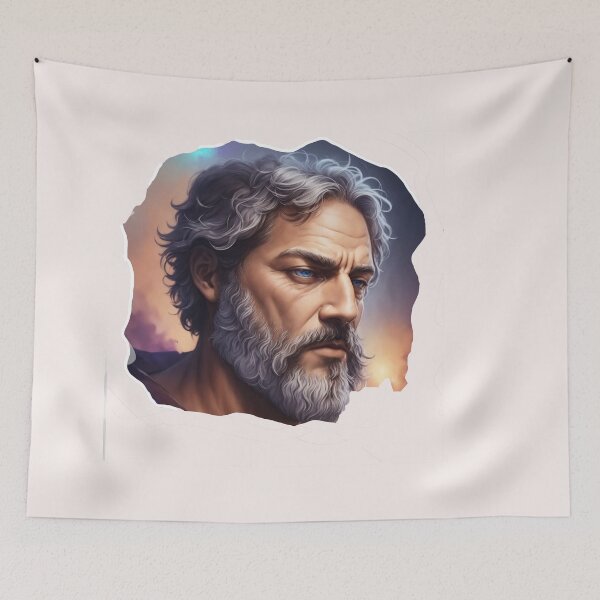 Artikelvorschau, Aristoteles Design l Stil Philosoph Aristoteles Kunst Digital entworfen und verkauft von StoicWarrior.