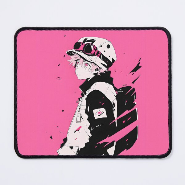 Item preview, Black And White Pink Manga Anime Boy designed and sold by RibbitFans101.